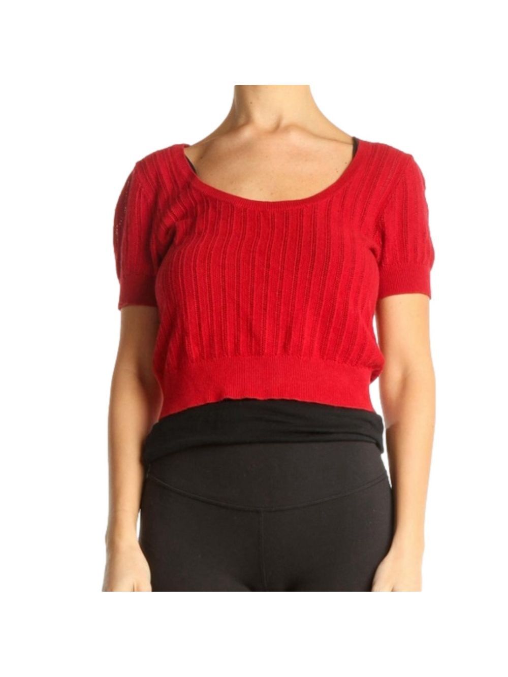 Lottie Moss Red Knit Sweater Small